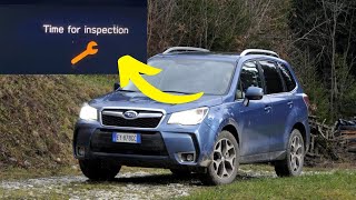 “Time for inspection” warning in Subaru cars