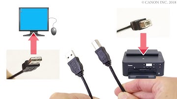 Connecting the printer and a computer via USB (Windows) (TS700 series)