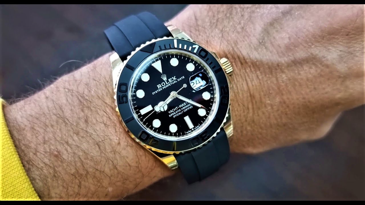 yacht master 42 yellow gold review
