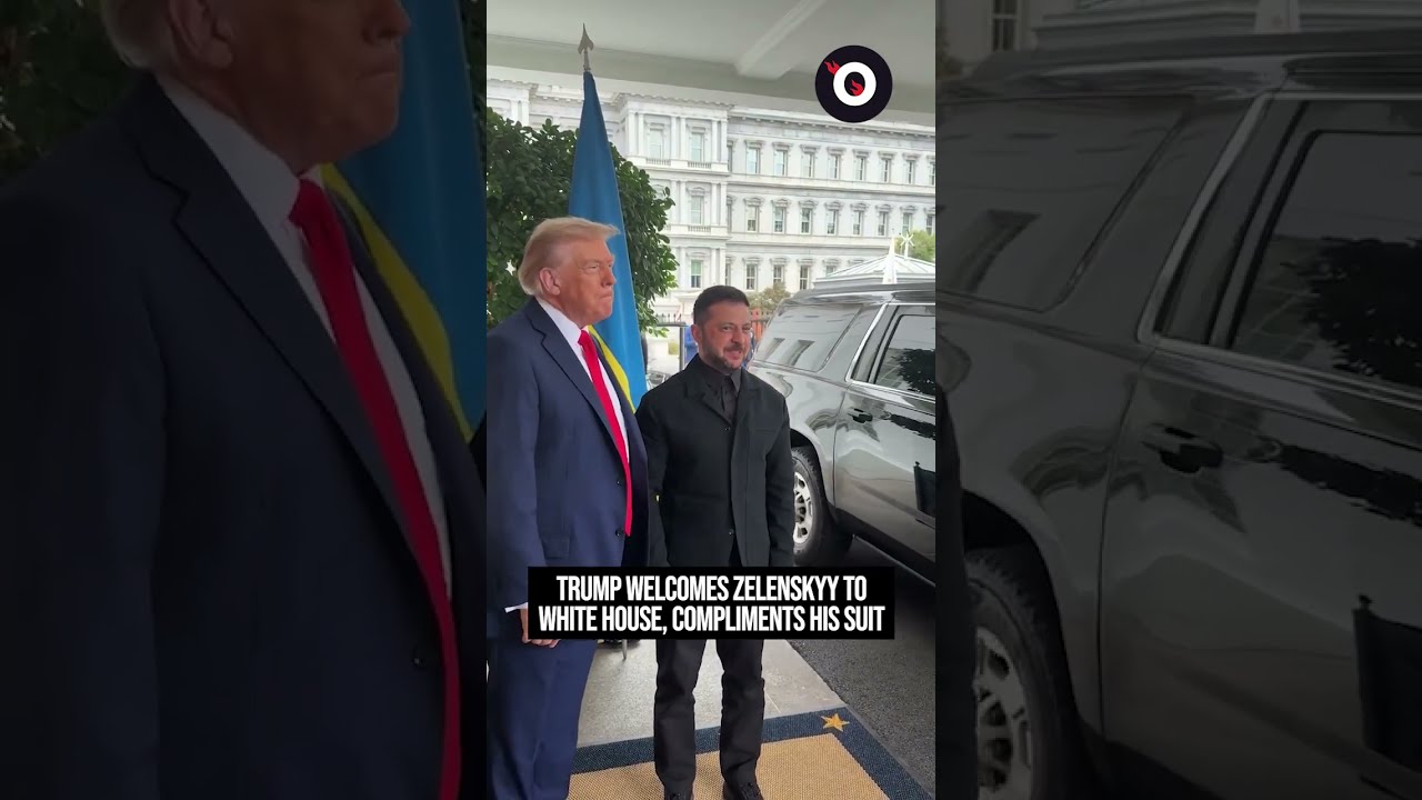 Trump Welcomes Zelenskyy To White House Compliments His Suit