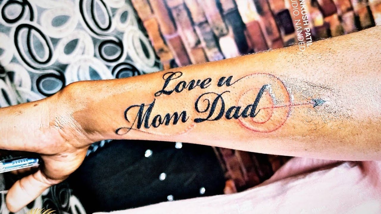 Voorkoms Mom Heart with Dad Tattoo Temporary Body Waterproof Boy and Girl  Tattoo  Amazonin Beauty