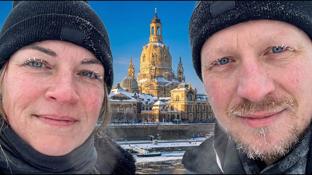 Wir sind fast erfroren ❄️ Eiszeit in Dresden an einem Wintertag
