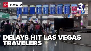 Las Vegas travelers face delays amid FAA flight reductions