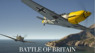 Battle of Britain - Dogfight - Spitfire Vs Bf-109 [GTA V Cinematic]