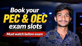 Before Booking PEC &amp; OEC Slot WATCH THIS ONCE | BOOK SLOT STARTED | #vtu #pecoecexam #vtuupdates