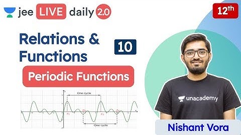 JEE : Relations & Functions L10 | Periodic Functions | Unacademy JEE | JEE Maths | Nishant Sir