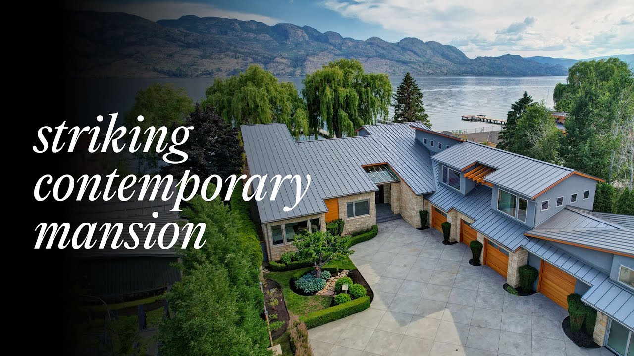 Contemporary Waterfront Estate Whitworth Road West Kelowna Real