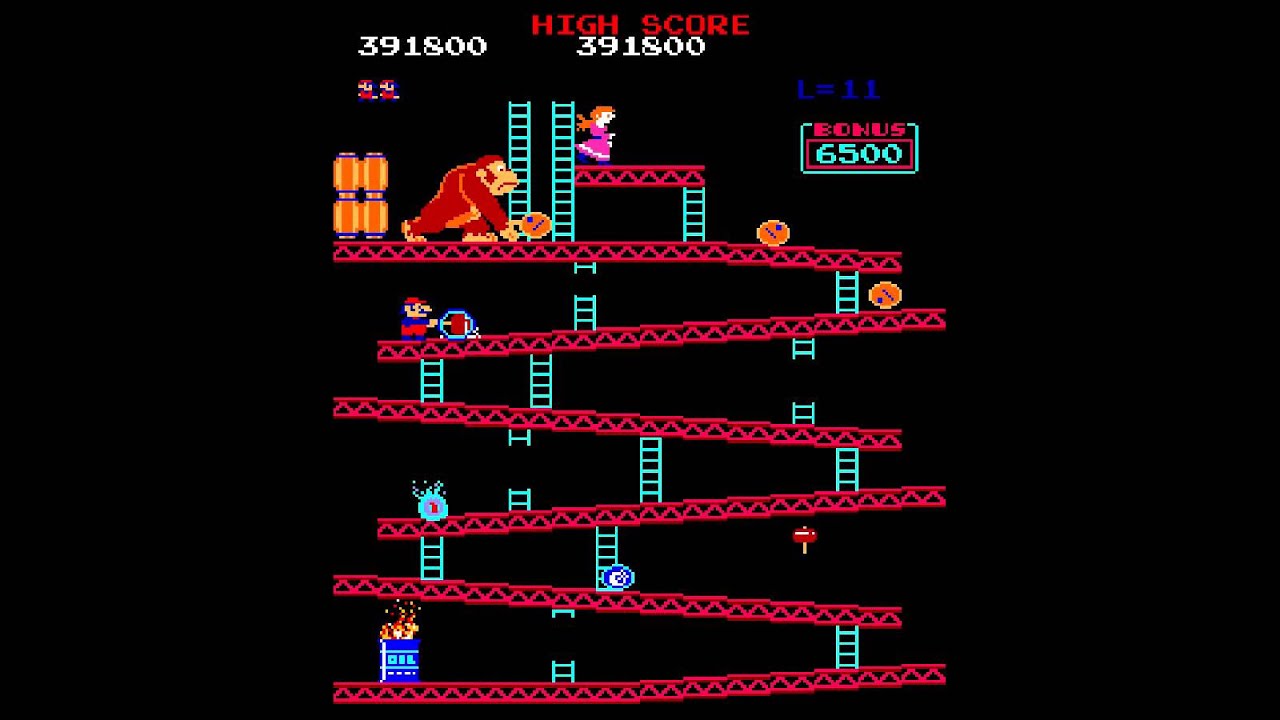 Donkey Kong (MAME) 905,700 Killscreen YouTube