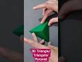 How to Make 3D Triangle/ Triangular Pyramid #diy #3dshapes #3dmodel #shapediver #makeanything