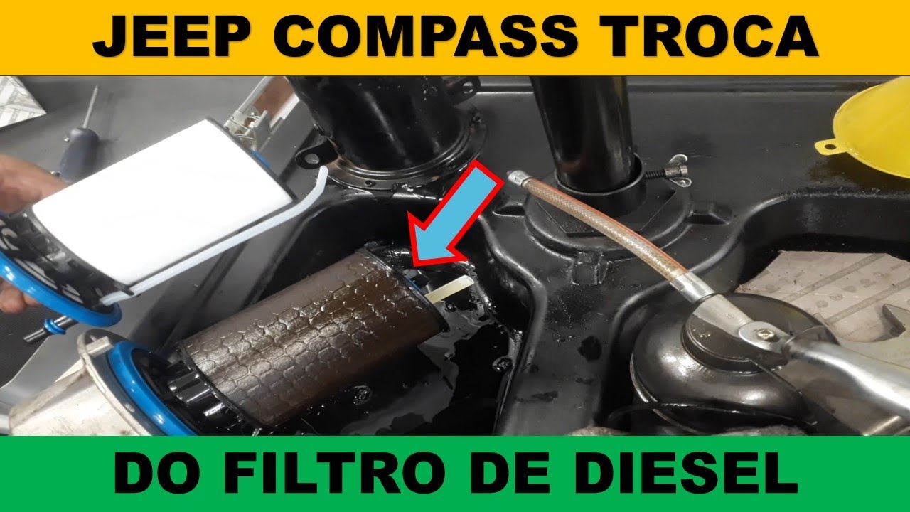 Como trocar o filtro de diesel do Jeep Compass? Filtro de combustível ...