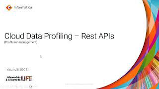 Cloud Data Profiling - Rest API's (Part 2)
