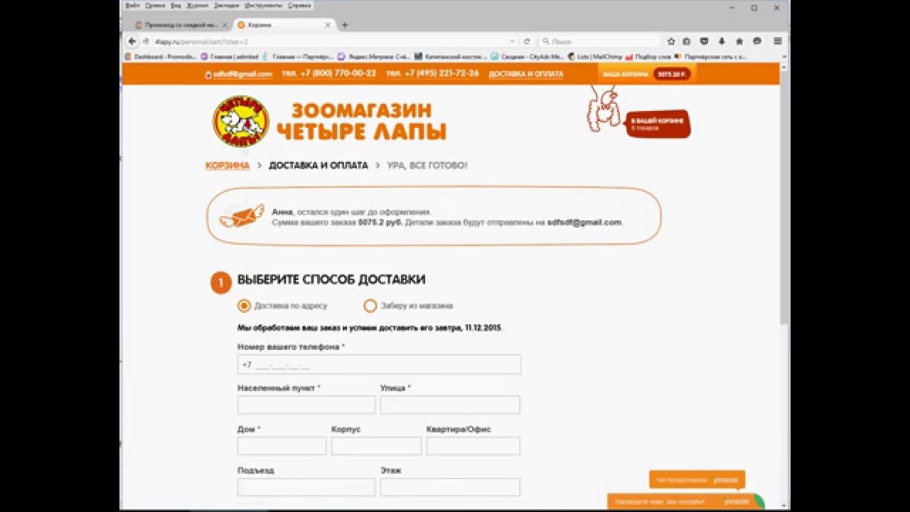 Купон 4 Лапы Магазин