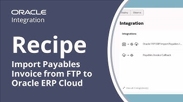 Import a Payable Invoice from an FTP Server to Oracle ERP Cloud