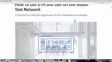 How To Get ETH and DAY on the Kovan Test Network