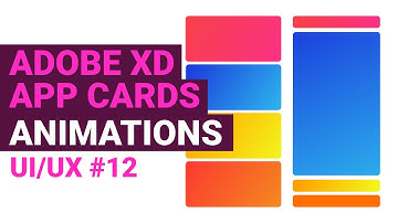 App cards animation in adobe xd | UI/UX series #12