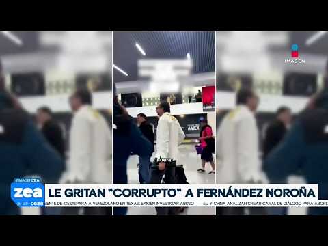 Reciben en el aeropuerto con gritos de “Fuera corrupto” al senador Noroña | Francisco Zea