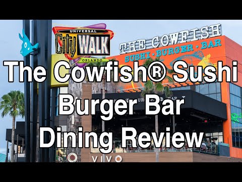 Video: Apžvalga: Cowfish Sushi Burger Bar - Universalus CityWalk