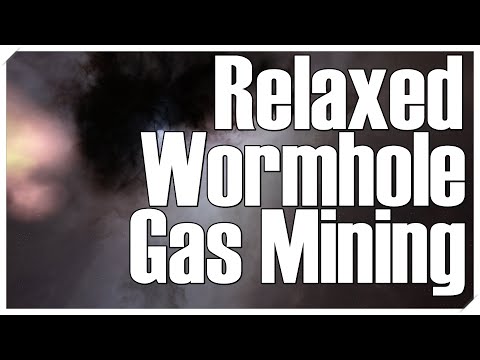 EVE Online - Relaxed Gas Mining in a Wormhole