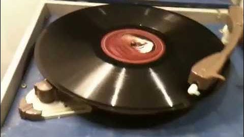 Faulty test Dansette Junior Blue De Luxe Vintage Valve Record Player 1950