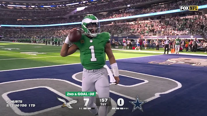 Hurts calls his own number on designed QB run TD