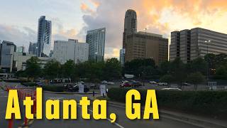 4K POV Drive Through Buckhead Atlanta 🏙️🚗 | Lenox Square Mall ✨ | Relaxing ASMR City Drive
