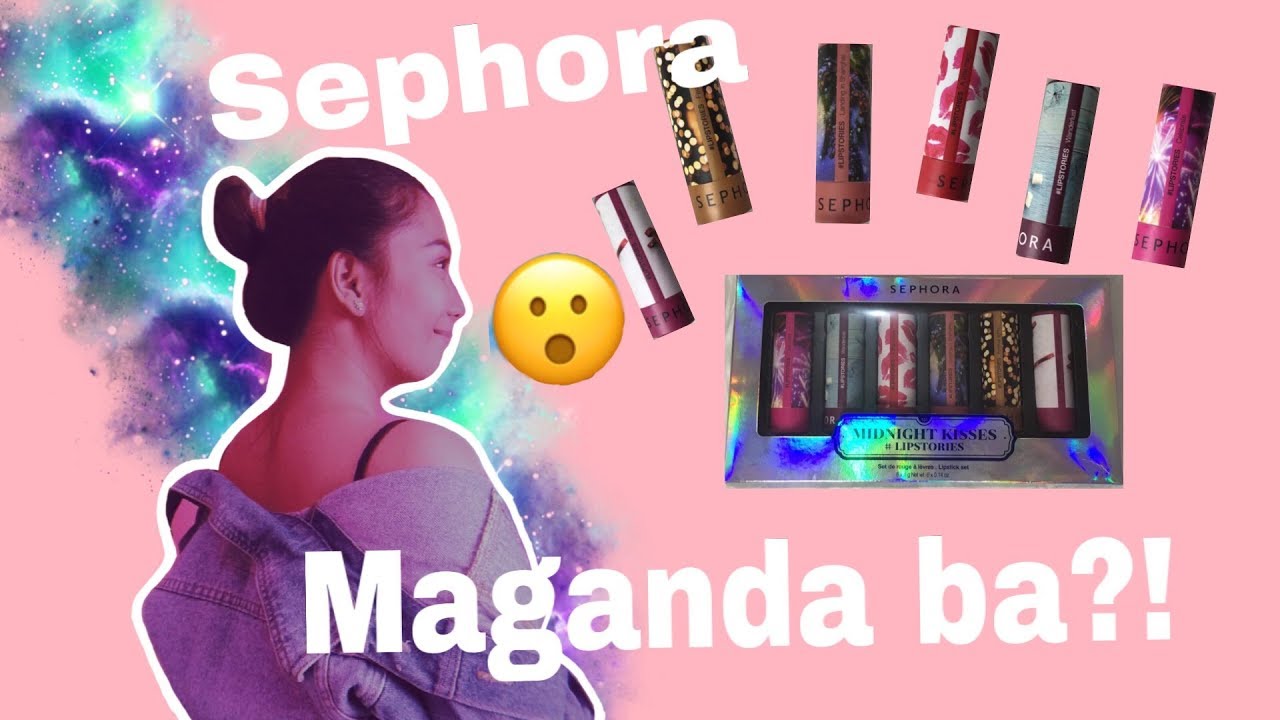 Trying Sephora Midnight Kisses Lipstories (MAGANDA NGA BA?!) #1 VLOG