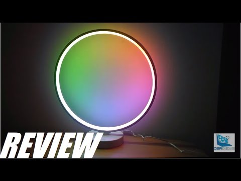 Review Aukey Aura Coolest Led Lamp Rgb Color Ring Light Youtube
