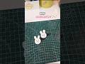 Cute little Miffy clips 🐰🤍 #diy #craft #hairaccessories #shorts #ytshorts