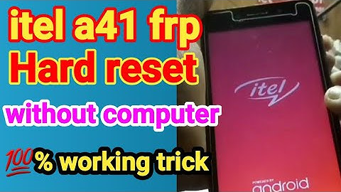 itel a41 hard reset | itel a41 ka pattern lock kaise tode | itel a41 reset | #hardreset #format