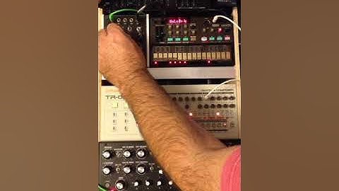 RhythmDial - live techno jam using TR-09 DFAM PC2 Pclone2 VolcaFM