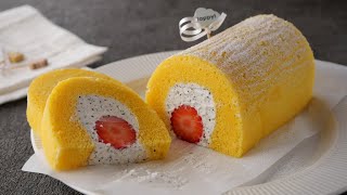 ロールケーキ（アールグレイ生クリームロールケーキ）｜cook kafemaruさんのレシピ書き起こし