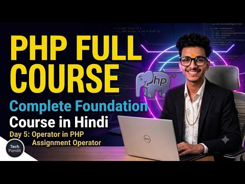 Php Tutorial in Hindi #5 Operators in PHP | Assignment operators in PHP #2026