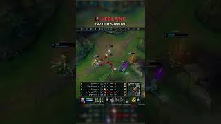 LeBlanc Lv2 DUO SUPPORT | VN Master Patch 26.12 #shorts