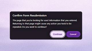 Why Your Browser Warns You Before Resubmitting a Form