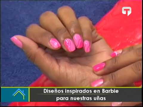 Diseños inspirados en Barbie para nuestras uñas