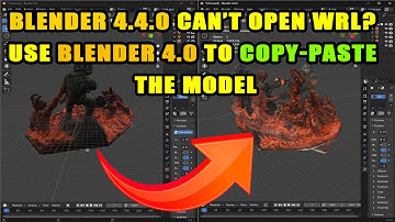Blender 4.4.0 Can’t Open WRL Use Blender 4.0 to Copy Paste the Model