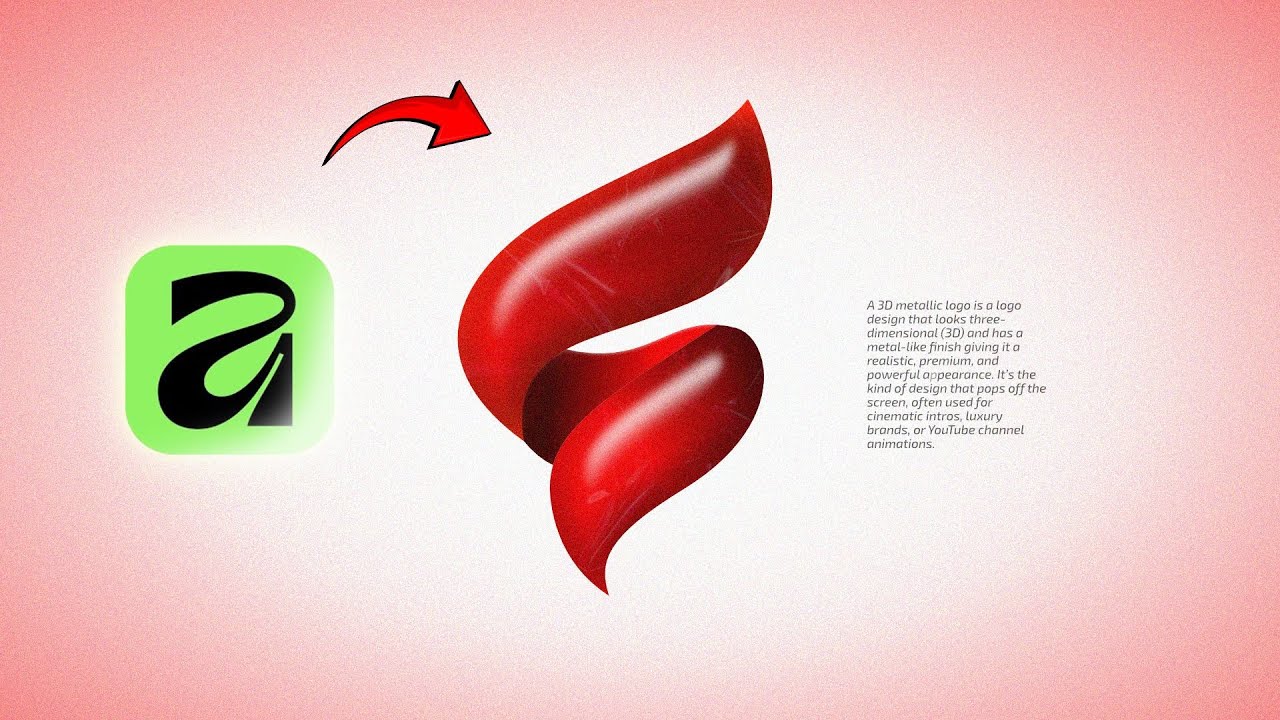 СОЗДАЙТЕ МЕТАЛЛИЧЕСКИЙ 3D-ЛОГОТИП В AFFINITY | Руководство для начинающих