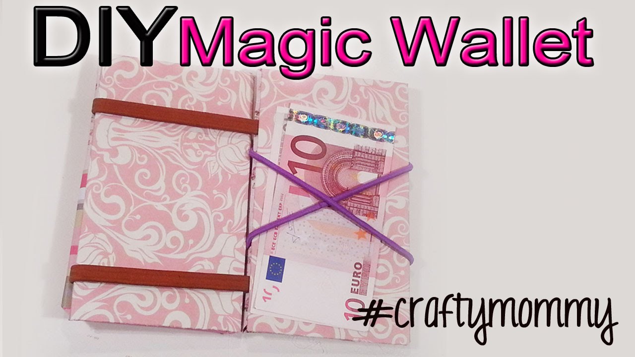 munt binnenkomst Paradox DAG 8 DIY Magic Wallet ~ Maak zelf een Magische Portomonee! DIYVEMBER -  YouTube
