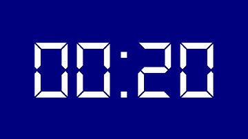 20 Seconds Timer HD No Copyright - Navy Blue Screen + Beep