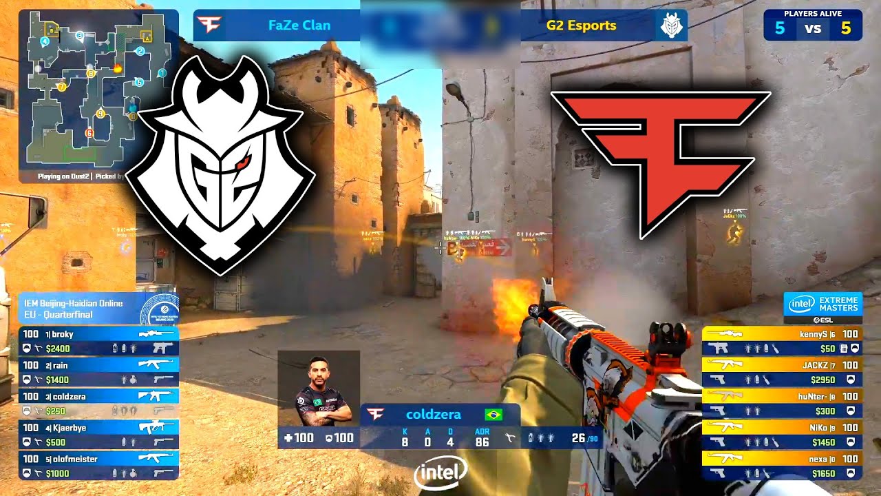 G2 vs FaZe - IEM Beijing-Haidian - DUST 2 Highlights