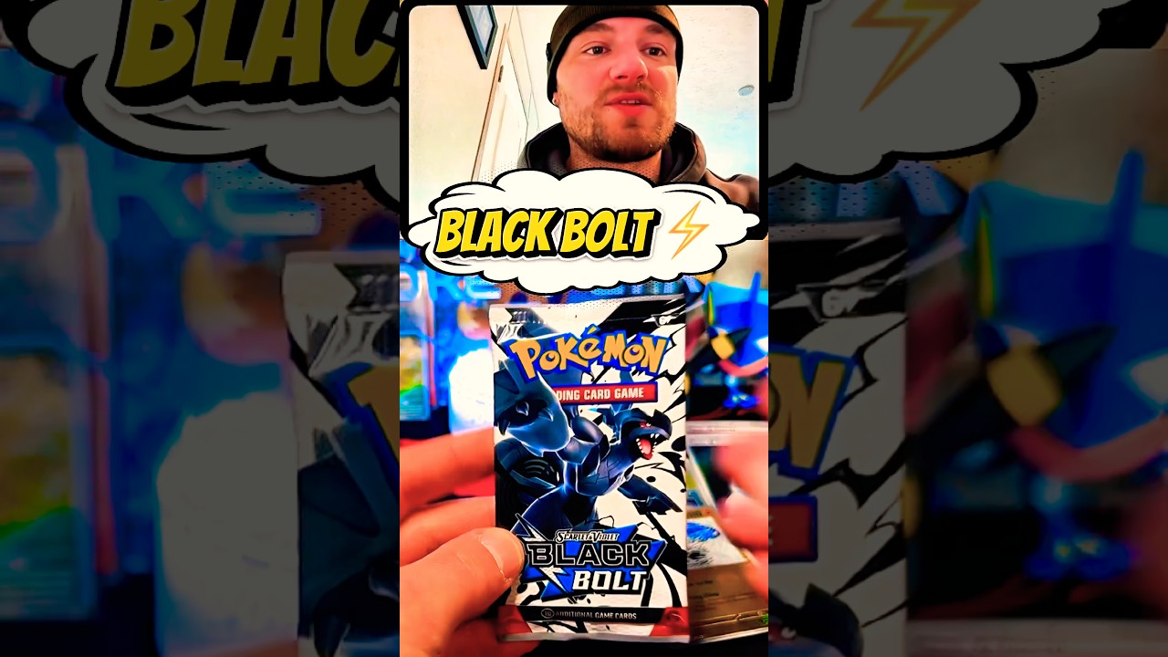 Вытащил редкую карту покемона из игры Pokemon Black Bolt!