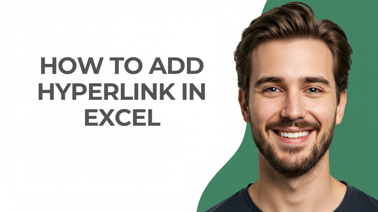 How To Add Hyperlink In Excel - GUIDE! - YouTube