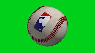 Baseball Ball Green Screen Animation (MLB Edition)