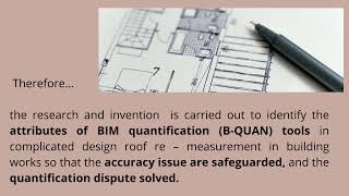 BIM Quantification (B-QUAN) Tools for Complicated Roof Design Remeasurement Works