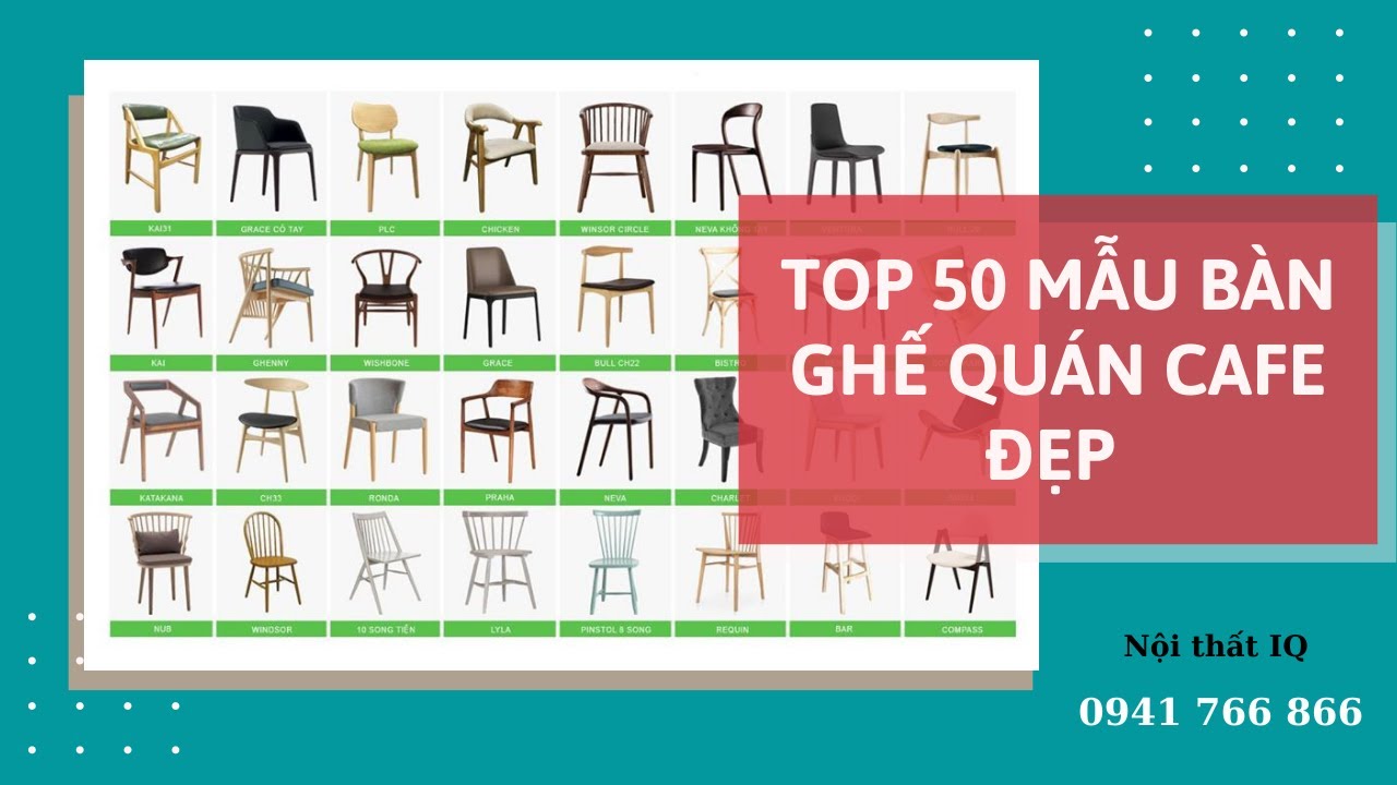 Top 50 mẫu bàn ghế quán cafe đẹp - YouTube