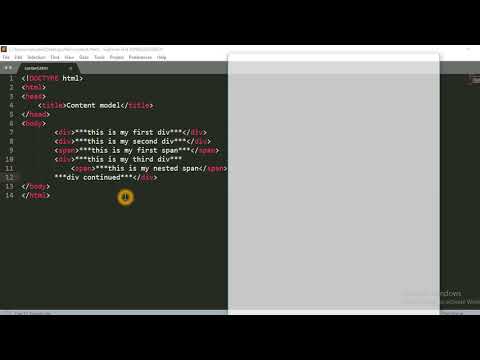 Content Model || HTML Tutorial || Block Level and Inline Element || Tutorials Vista