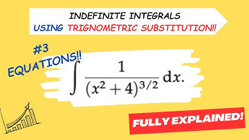 Mastering Complex Integrals:  Trigonometric Substitution – Step-by-Step Tutorial ∫1/(x^2+4)^(3/2) dx