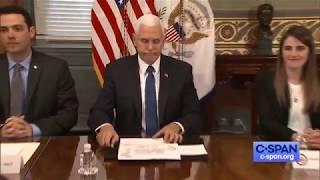 Vice President Pence with Families of Detained Citgo Executives April 2 2019
