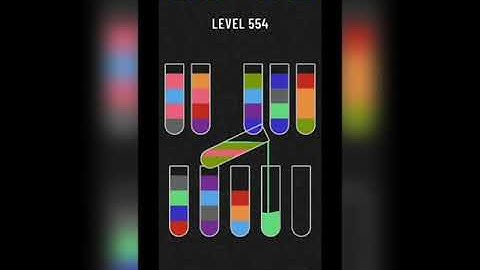 Water sort puzzle level 554