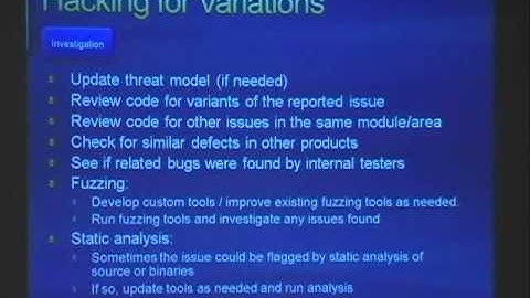 SOURCE Boston 2009  How Microsoft Fixes Security Vulnerabilities